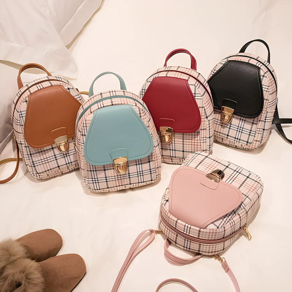 One shoulder diagonal phone bag in PU fabric available in black, blue, brown, pink, and red colours.