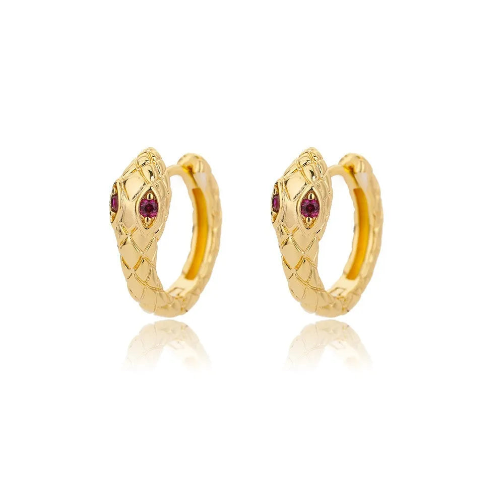 Women's geometric butterfly earrings with heart and star shapes in copper with diamond treatment