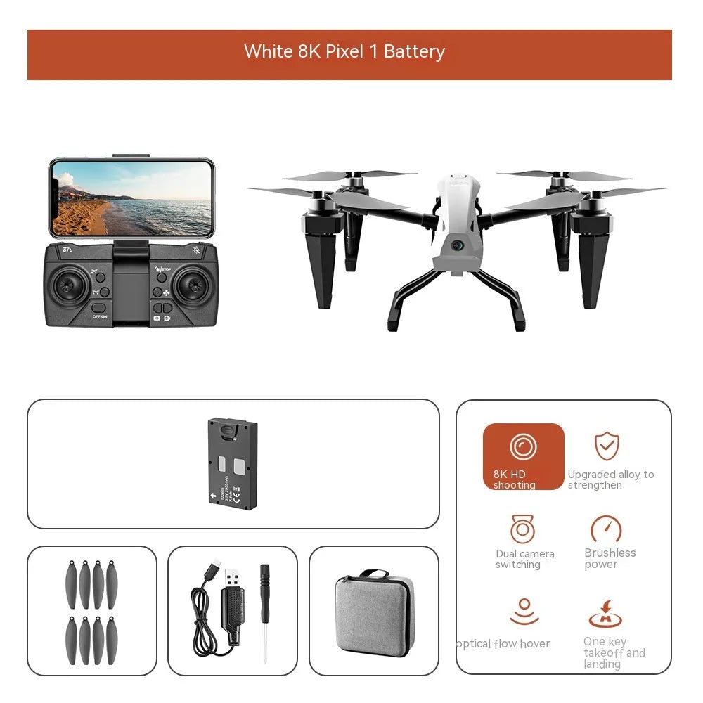 Alloy KS66 UAV drone kit with remote control showing white and black colour options with camera