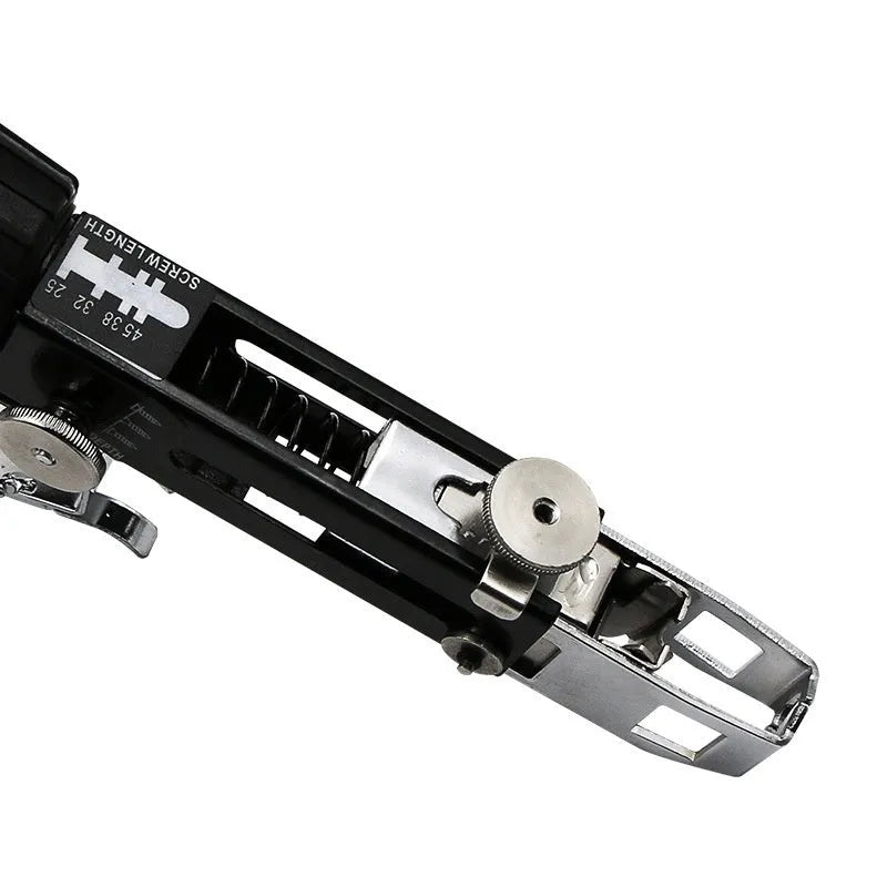 Electric screwdriver chain screw gun head attachment with automatic nail gun mechanism