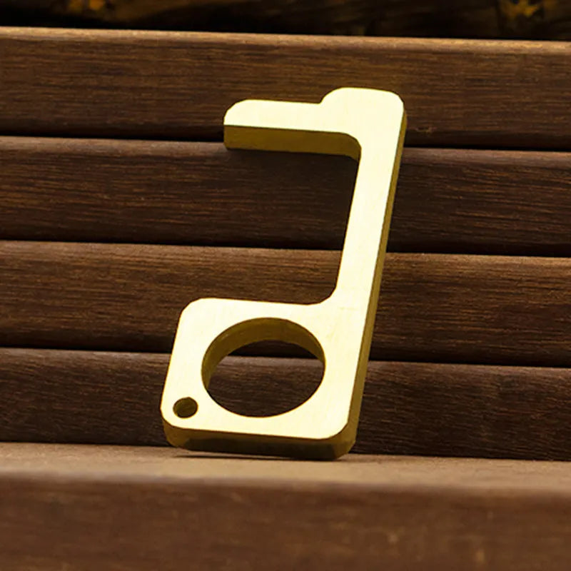 Antibacterial EDC door opener on key ring for public use