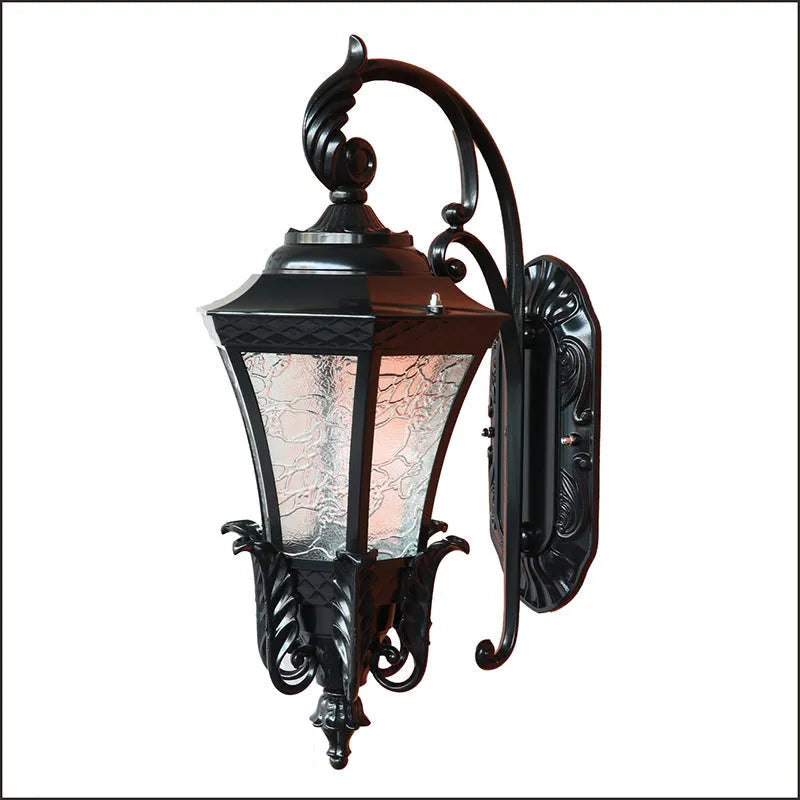 European-style black bronze outdoor landscape street lamp for courtyards with IP54 waterproof rating