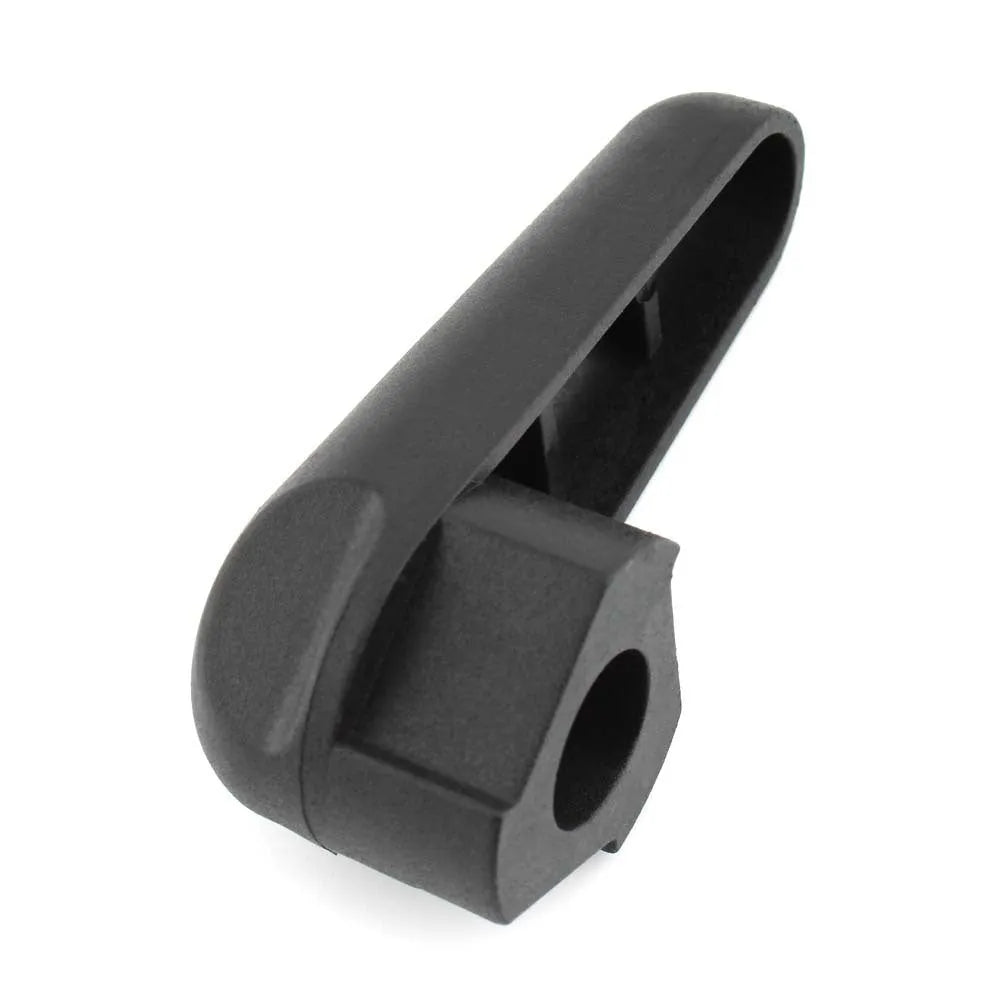 Black nylon quick release wrench for BMW motorcycle engine oil cap on a 7x10x3 cm packaging box.