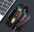 Thunder Wolf V9 wired gaming mouse showing ergonomic shape and six programmable buttons