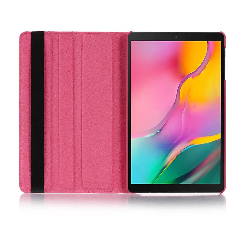 iPad rotating protective sleeve in imitation leather with clamshell design in multiple colours