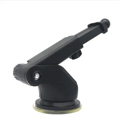 Universal car phone bracket with telescopic extending rod and clamp mechanism for smartphone mounting