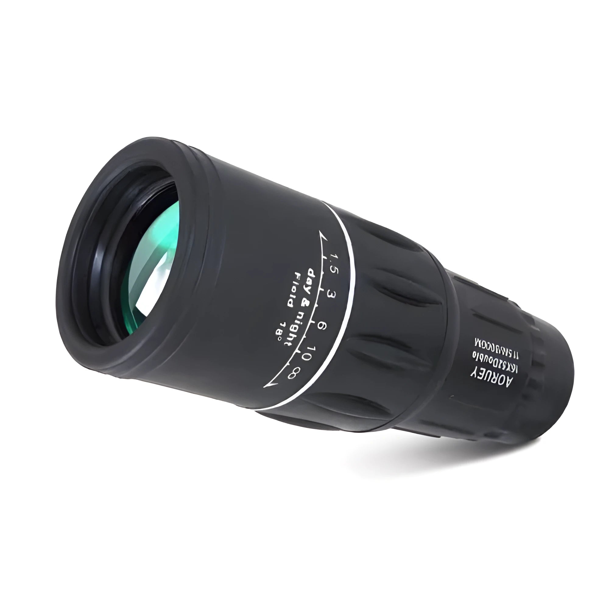 Black 16x52 monocular telescope with up and down double-tuning focus and waterproof construction