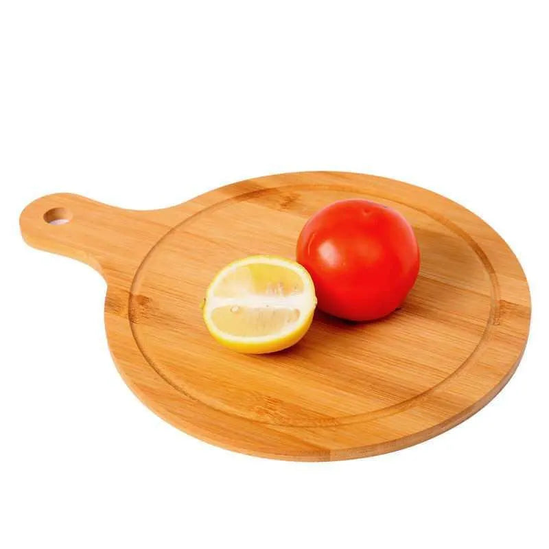 Bamboo fibre chopping board pizza board fruit board 33x18cm on kitchen counter