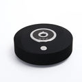 White car perfume holder with USB cable mounted on vehicle dashboard