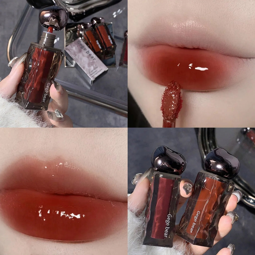 Glacier Lava Lip Lacquer mirror makeup gloss in water light formula with seven colour options
