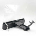 12-inch mobile phone screen amplifier with flexible gooseneck stand and speaker on a table