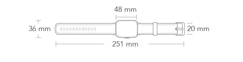Black waterproof smart bracelet with 1.4-inch touchscreen displaying heart rate monitoring interface