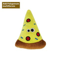Polygonum multiflorum catnip plush toy in pizza shape with textured molar surface