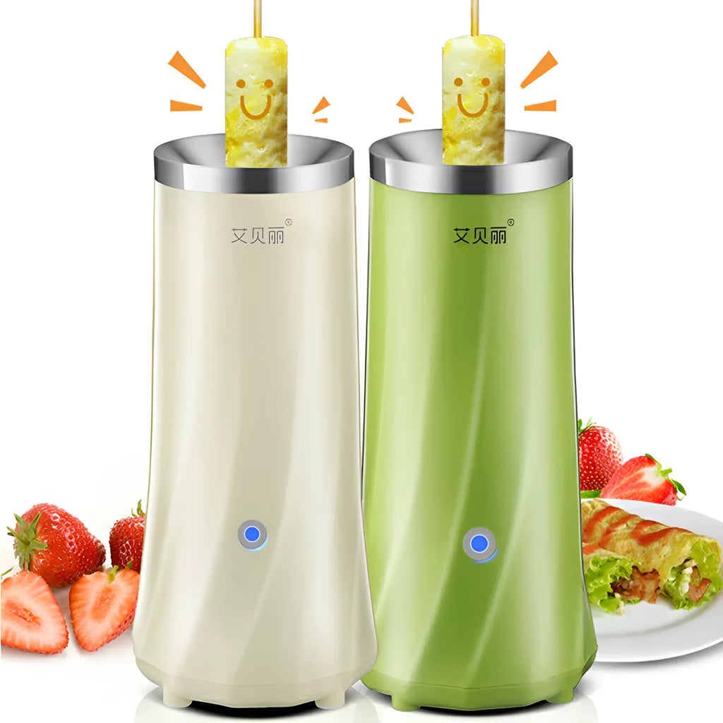 Beige multifunctional mini breakfast machine with automatic operation and 50W power rating