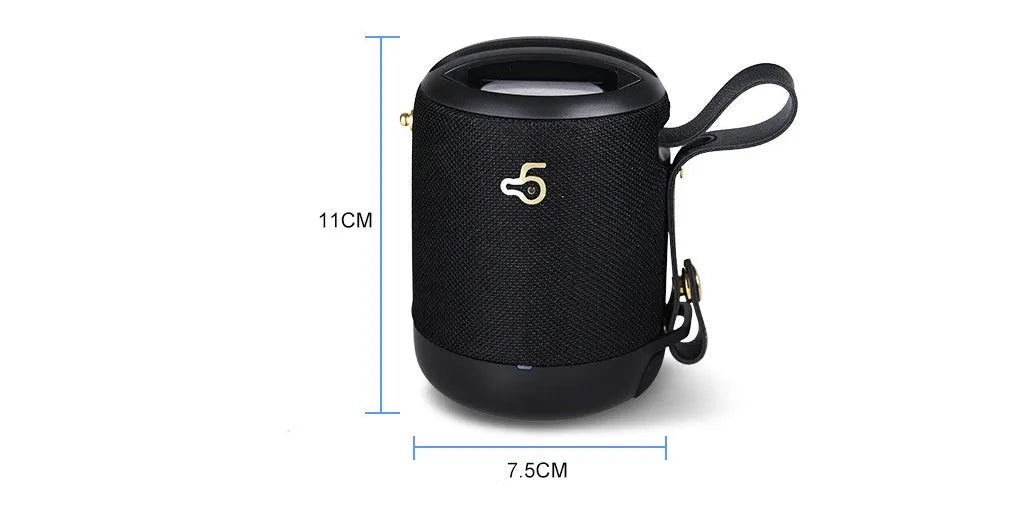 Compact rectangular portable Bluetooth speaker in multiple colours with a carrying strap.