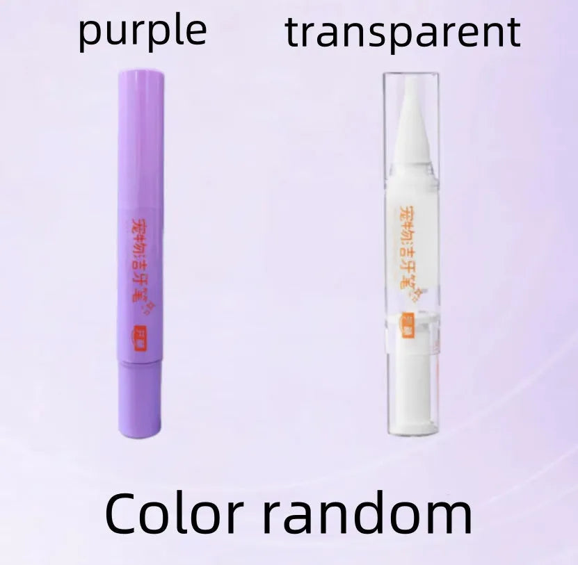 Pet toothbrush pen for dog and cat teeth cleaning with 5ml gel