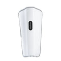 White plastic calf massager with mechanical controls for infrared and electrotherapy pulse functions.