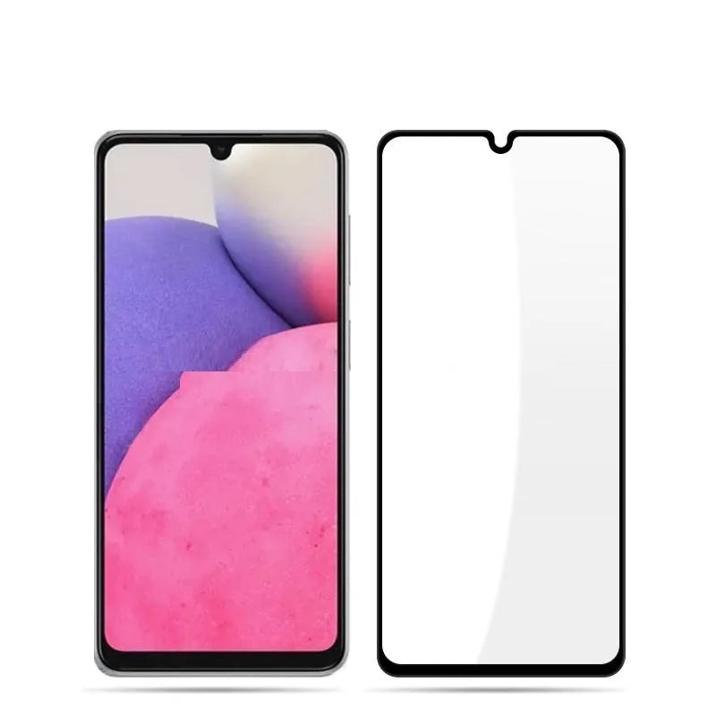 Samsung Galaxy A33 5G black tempered glass full screen protective film for front display