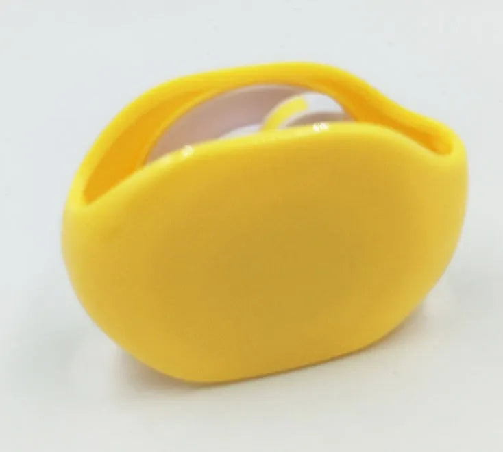Automatic earphone cable winder retractor in a compact plastic case.