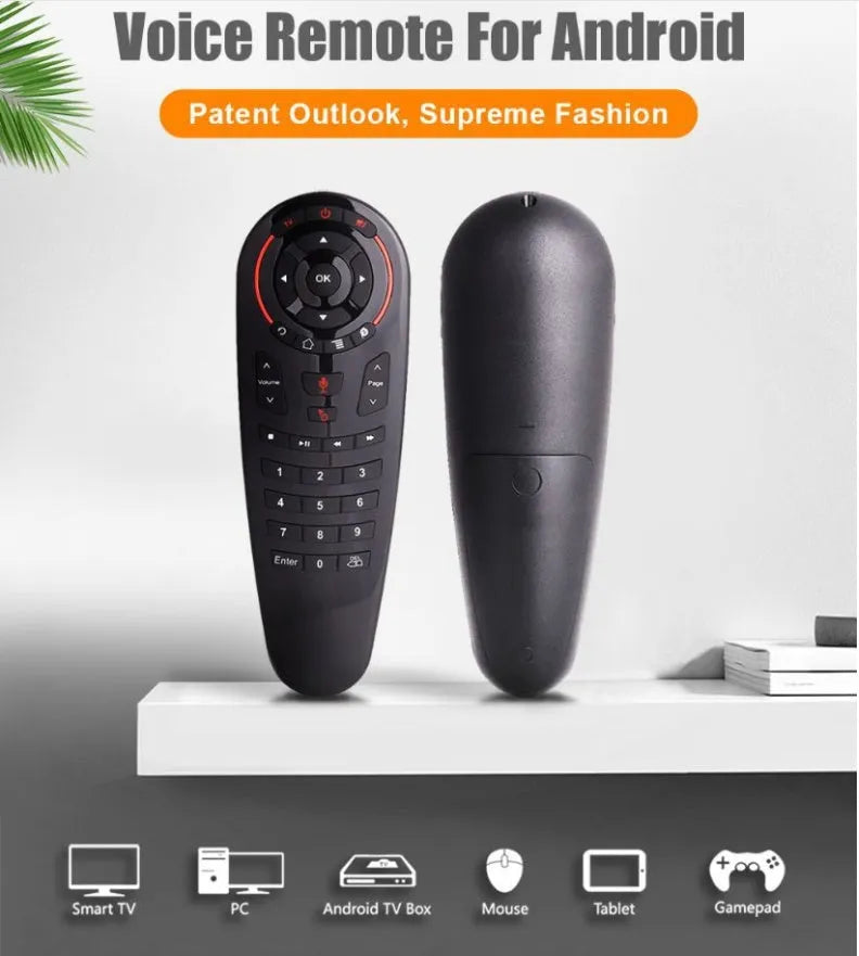 G30 wireless keyboard remote control with air mouse and nano receiver.
