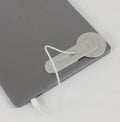 Aluminium magnetic laptop expansion bracket in black colour showing arc magnet row and CNC machined construction