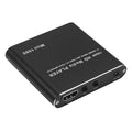Blue and black 1080P Full HD media player with compact metal housing
