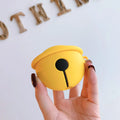 Yellow silicone protective case for AirPods 1 and 2 generation wireless earbuds