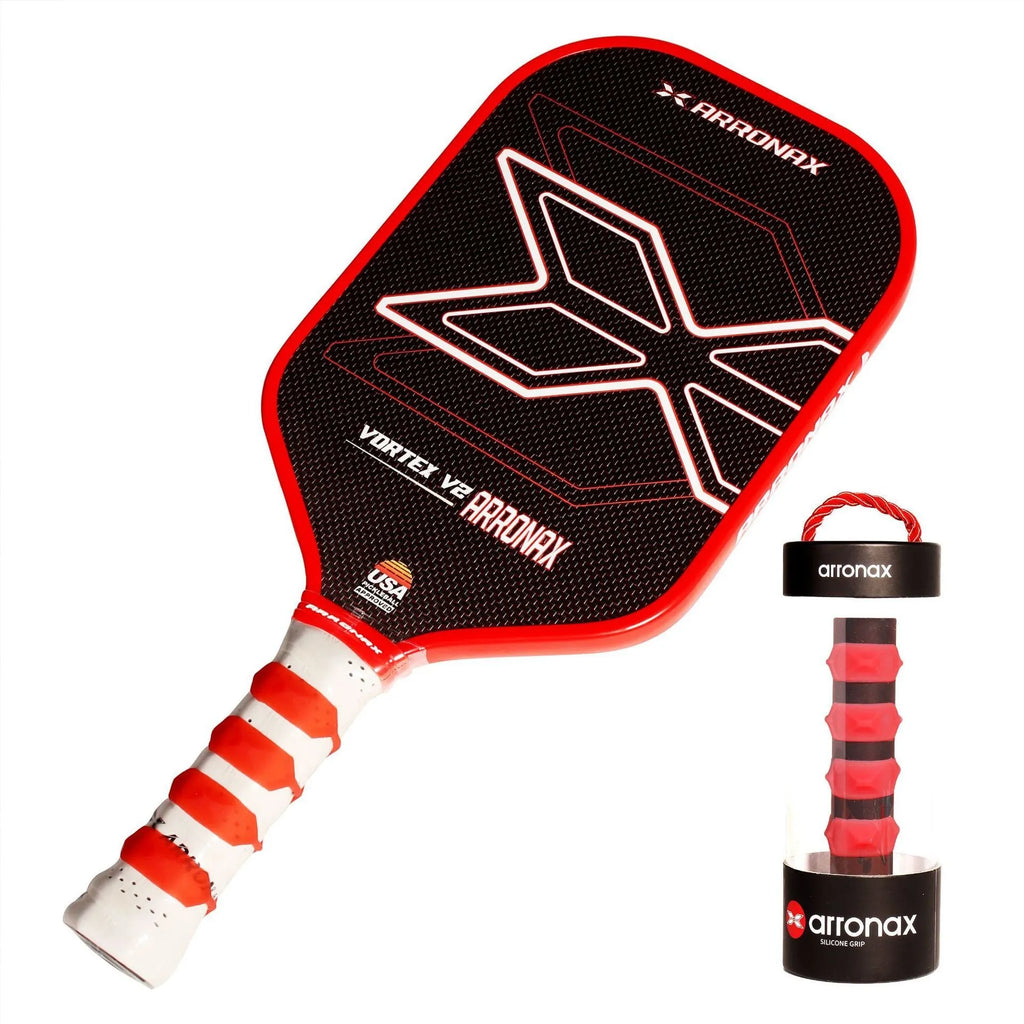 Silicone racquet hand rubber buckle in multiple colours, shown with dimensions 17.6cm by 6.4cm.