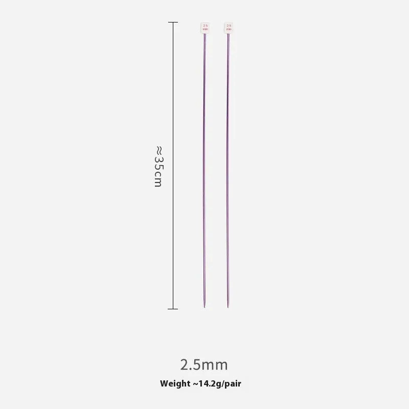 Set of 14 different sized crochet hooks with protective caps for knitting and yarn crafts