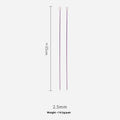 Set of 14 different sized crochet hooks with protective caps for knitting and yarn crafts