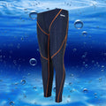 Men's black and green line nylon cropped swimming trunks with brief style for sports and fitness