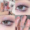 Ballet Liquid Eye Shadow product showing five colour options: Sakura Field, Doll Log, Butterfly Paradise, Nutcracker, and Pillow Fairy Tale