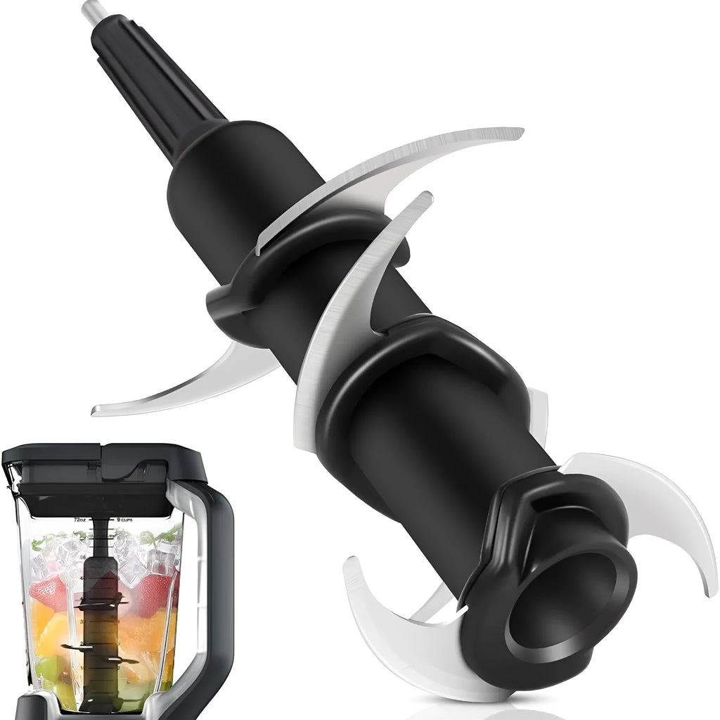 Stainless steel replacement knife seat accessory for blenders and juicers.