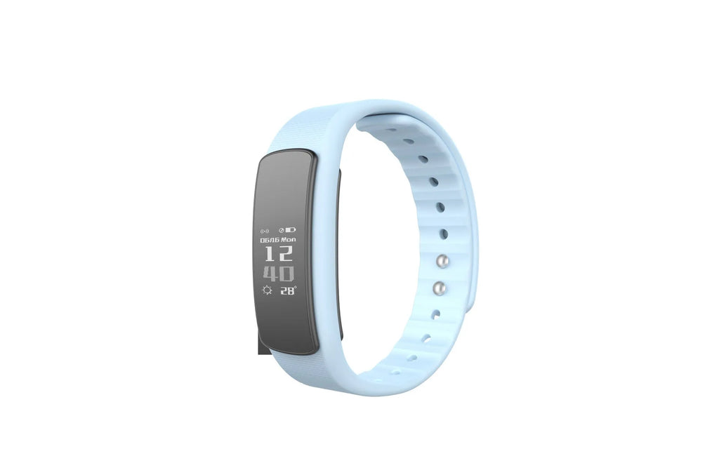 I6 smart sports bracelet with 0.96-inch colour screen and TPU wristband in black or green colours
