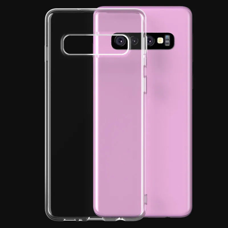 Transparent TPU anti-soft shell back cover for Samsung S10 phone case