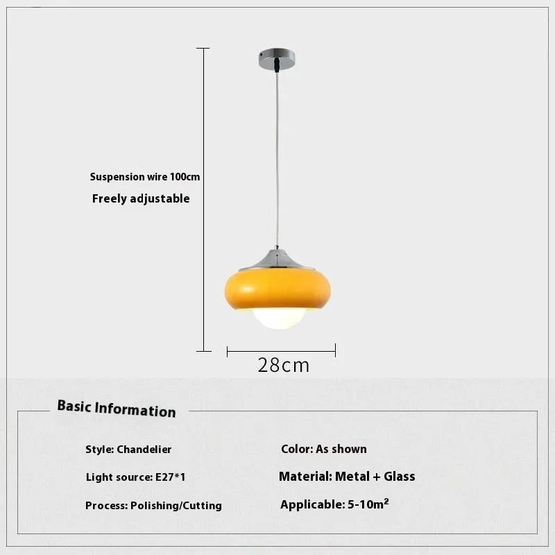 Bauhaus style three-headed pendant light with milk white egg tart glass shades