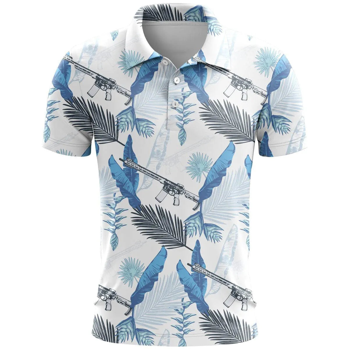 3D printed short sleeve sports top in bird eye cloth, shown in a loose fit on a model.
