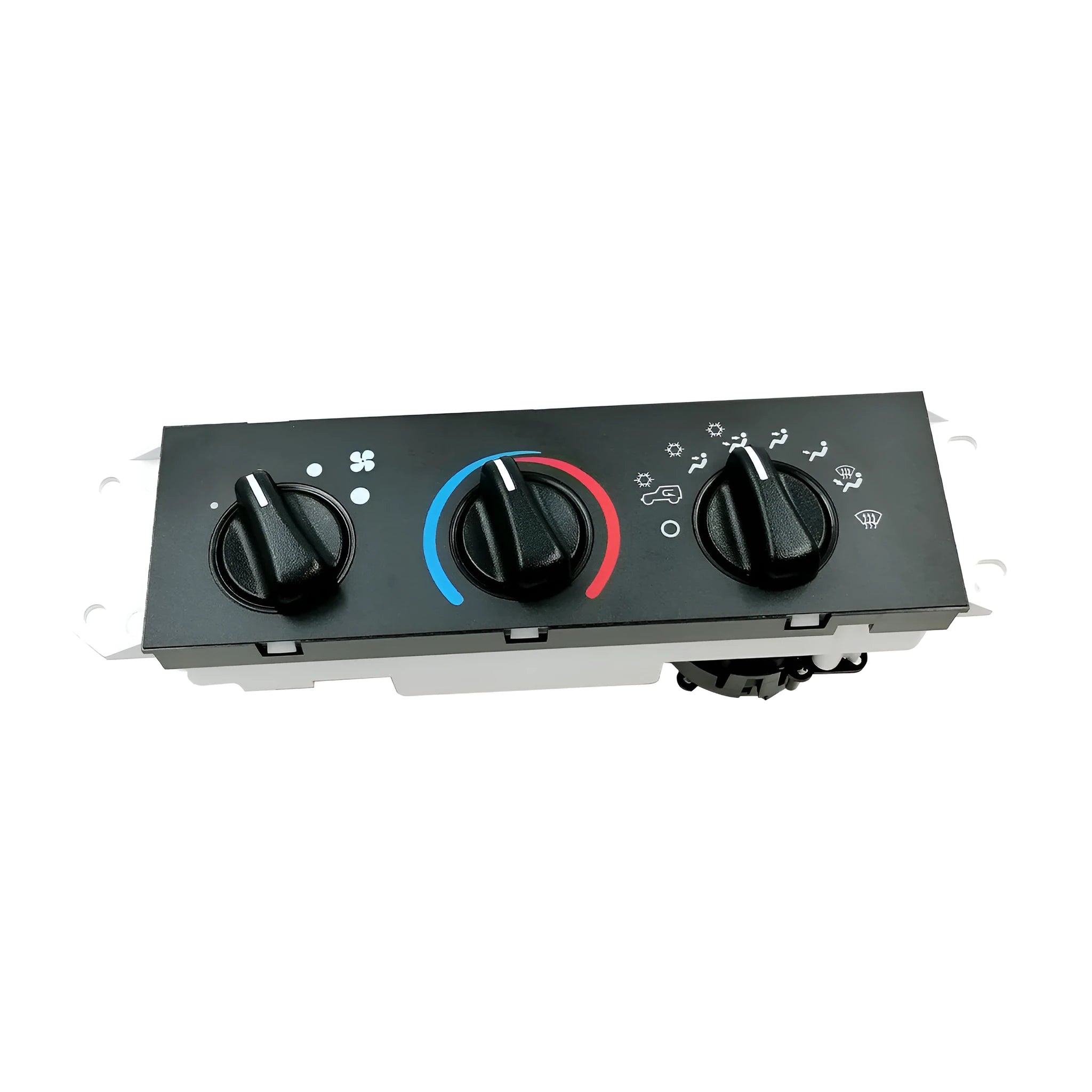 Black automotive air conditioning control panel for Jeep Wrangler 2005-2006, part number 55056558AA