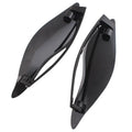 Harley Davidson trike windshield side wing kit in smoked or black ABS plastic