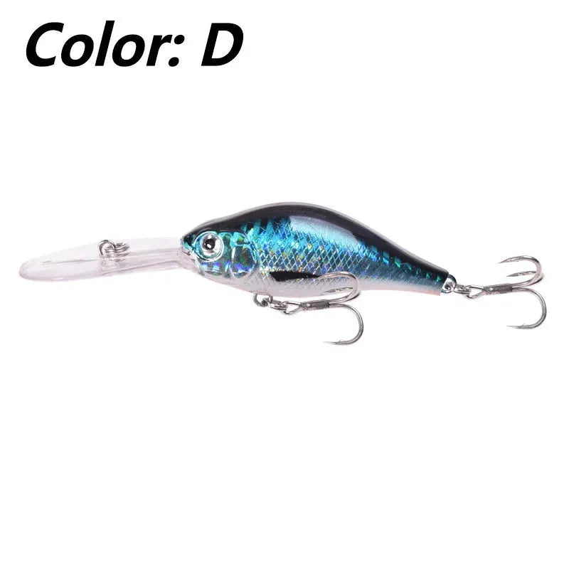 Little Fat Man Mino fishing lure 10.5cm deep diving crankbait in five colour options