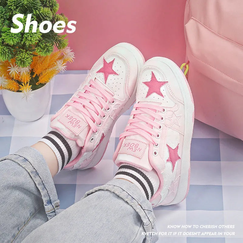 Denim skateboard shoes with rubber soles in black, green, or pink colours with front lace-up design