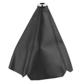 Black PU leather gear shift dust cover with coloured line detail for general car models