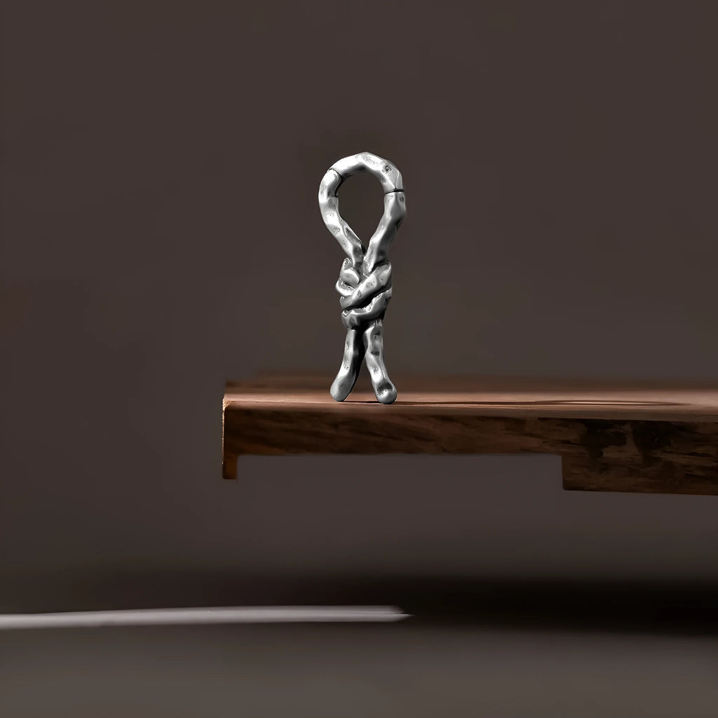 Copper bending and connecting piercing earrings for auricle placement with 4mm specification