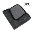 Grey 40cm by 40cm microfiber car wash towel for vehicle drying