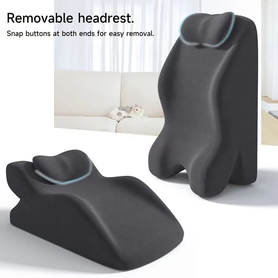 Stomach sleeping pillow designed for prone positions, available in four colours