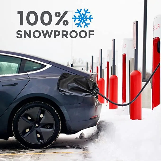 28x45x16cm drawstring waterproof cover for new energy vehicle charging ports in grey colour