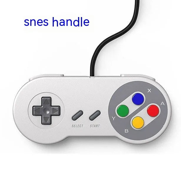 Super ConsoleX wired game controller in SNES handle design with USB connection
