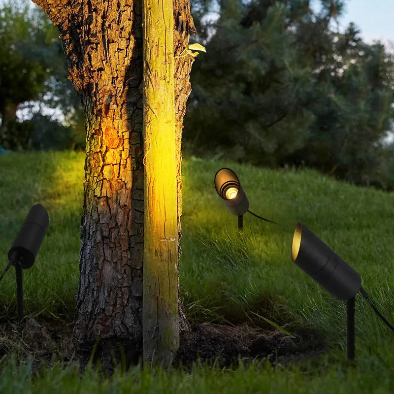 Outdoor aluminium ground lamp with IP65 waterproof rating for garden lighting