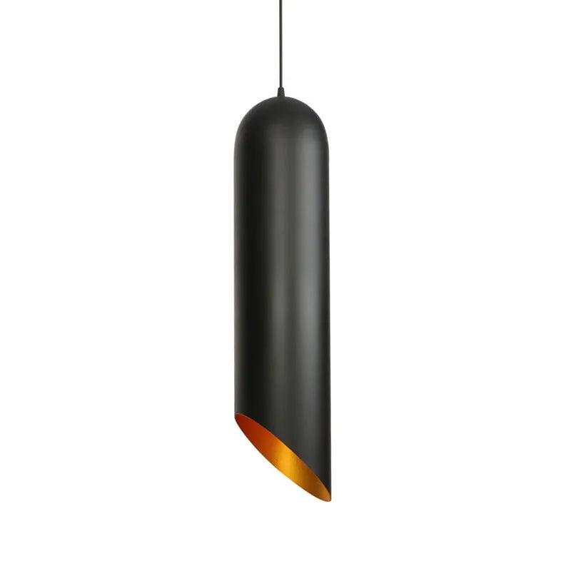 Retro style iron art chandelier pendant light in matte black finish