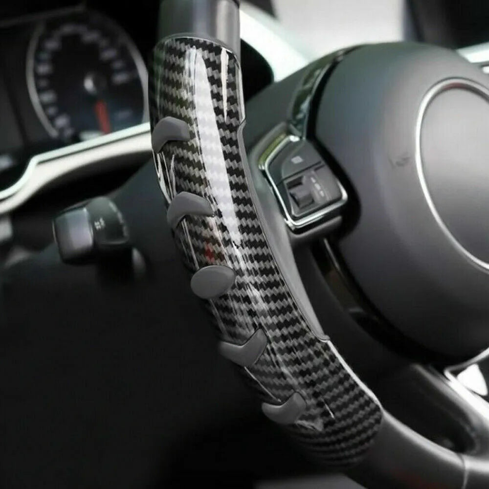 Carbon fibre black fibre steering wheel anti-skid sleeve for 38cm diameter car steering wheels